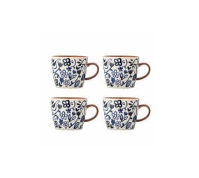 Bloomingville Figuria mugs blue set of 4