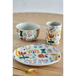 Bloomingville Set composto da piatto, tazza e ciotolina. Bloomingville Set composto da piatto, tazza e ciotolina.