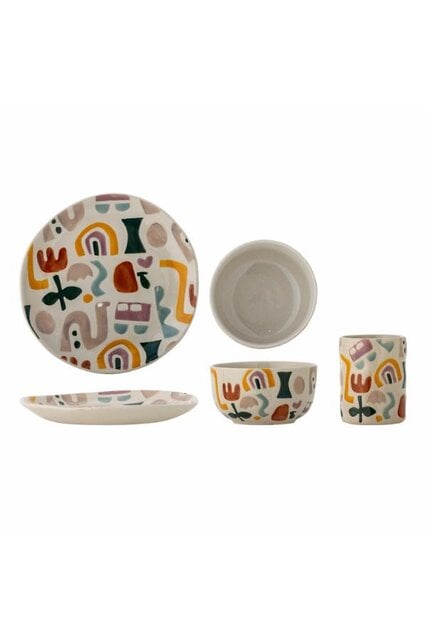 Bloomingville Ensemble Filur comprenant une assiette, une tasse et un petit bol Bloomingville Ensemble Filur comprenant une assiette, une tasse et un petit bol