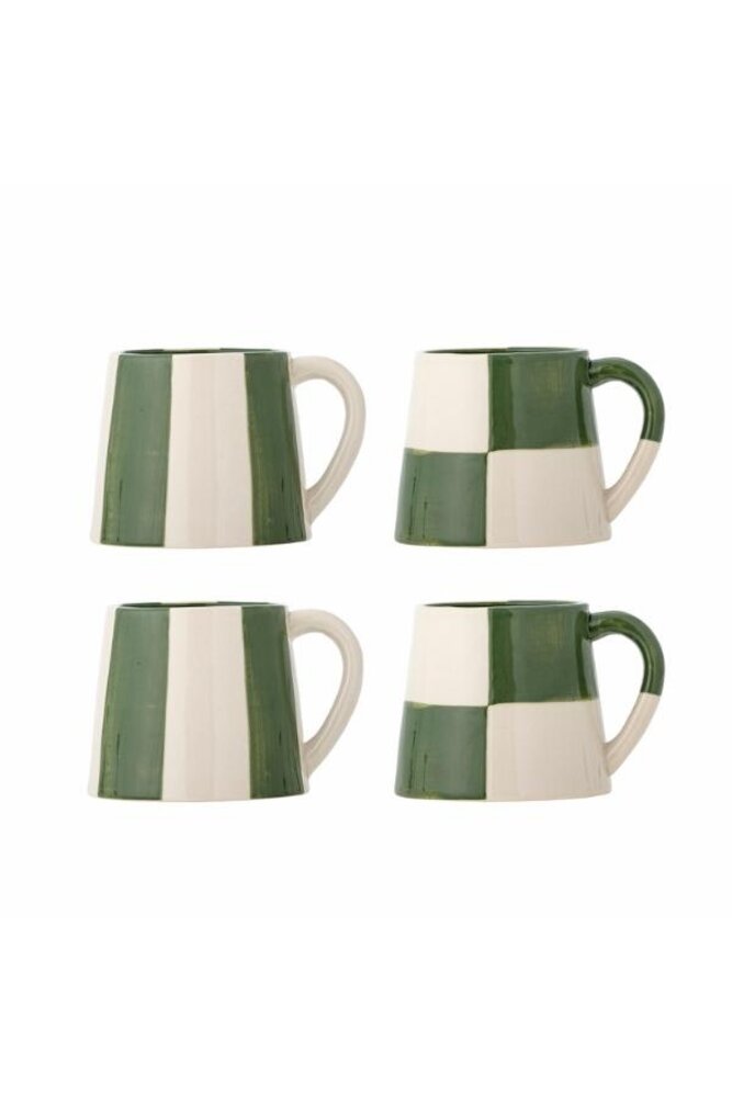 Bloomingville Floki-Becher, grün, 4er-Set Bloomingville Floki-Becher, grün, 4er-Set