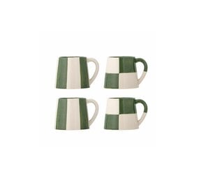 Bloomingville Floki mugs green set of 4 Bloomingville Floki mugs green set of 4