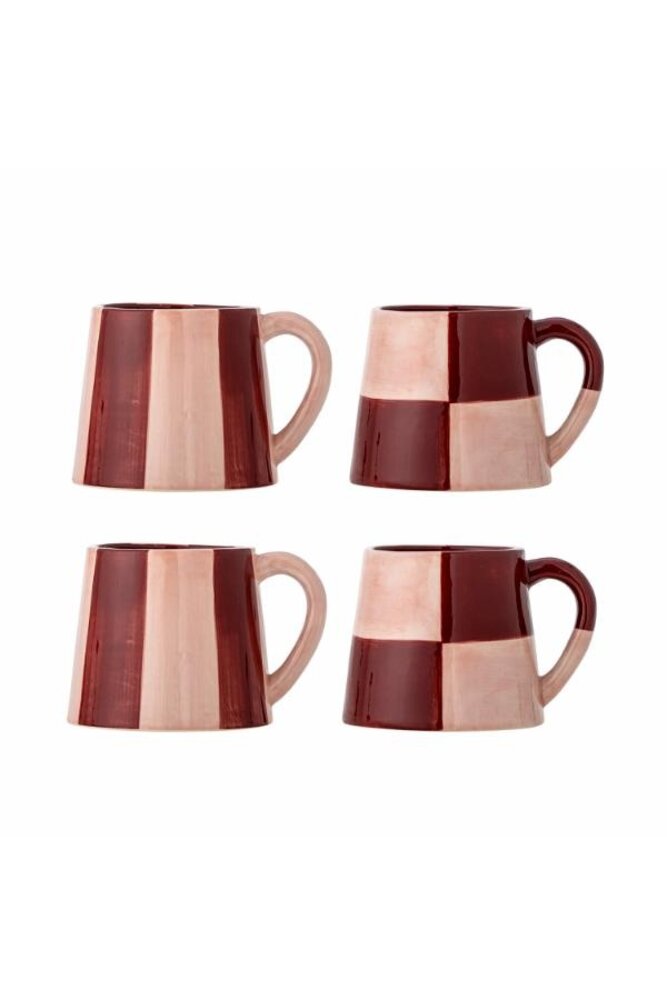 Bloomingville Floki rosa muggar, set om 4 Bloomingville Floki rosa muggar, set om 4