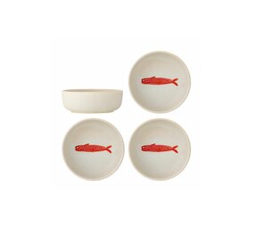 Bloomingville Set di 4 ciotole rosse Bloomingville Set di 4 ciotole rosse
