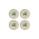 Bloomingville Hatte ein 4-teiliges Set grüner Teller. Bloomingville Hatte ein 4-teiliges Set grüner Teller.