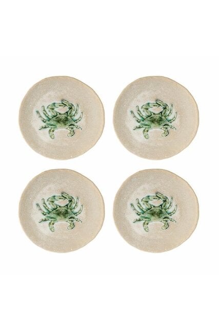 Bloomingville Hatte ein 4-teiliges Set grüner Teller. Bloomingville Hatte ein 4-teiliges Set grüner Teller.