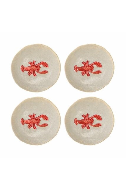 Bloomingville Had red plates set of 4 pieces Bloomingville Had red plates set of 4 pieces