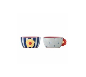 Bloomingville Haisy bowls blue set of 2 pieces Bloomingville Haisy bowls blue set of 2 pieces