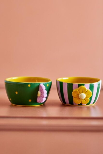 Bloomingville Haisy bowls green set of 2 pieces