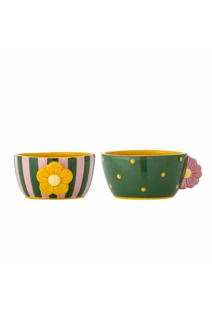 Bloomingville Haisy bowls green set of 2 pieces