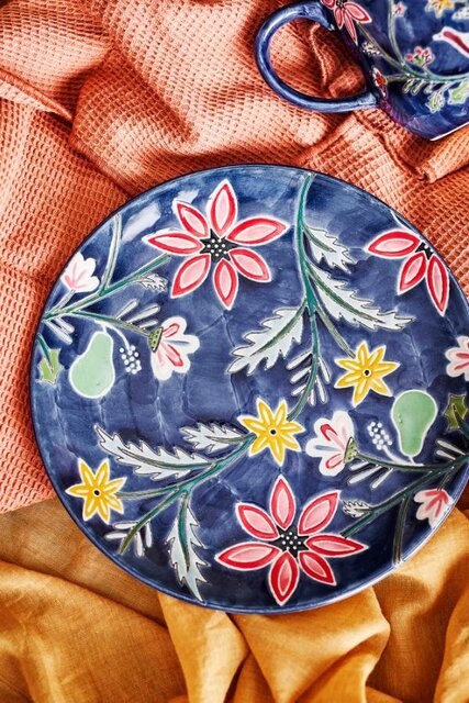 Bloomingville Set di 4 piatti Meredith