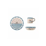 Bloomingville Mini Mille-Set: Teller, Becher und kleine Schüssel Bloomingville Mini Mille-Set: Teller, Becher und kleine Schüssel