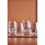 Bloomingville Misa drinkglazen birds set van 4 stuks Bloomingville Misa drinkglazen birds set van 4 stuks