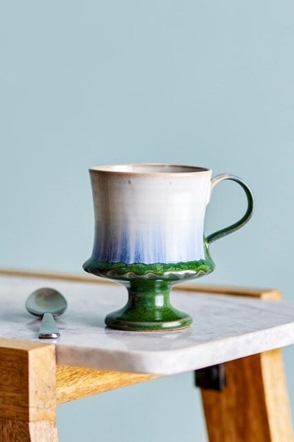 Bloomingville Lot de 4 tasses Odile bleues Bloomingville Lot de 4 tasses Odile bleues