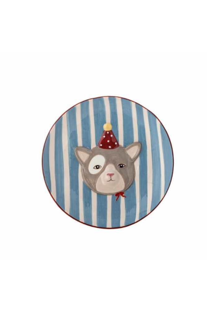 Bloomingville Mini Party set blauw bord, mok en schaaltje Bloomingville Mini Party set blauw bord, mok en schaaltje