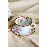 Bloomingville Savina cup and saucer pink set of 4 Bloomingville Savina cup and saucer pink set of 4