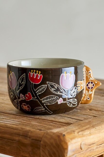 Bloomingville Vivielle brune skåle sæt med 4 Bloomingville Vivielle brune skåle sæt med 4