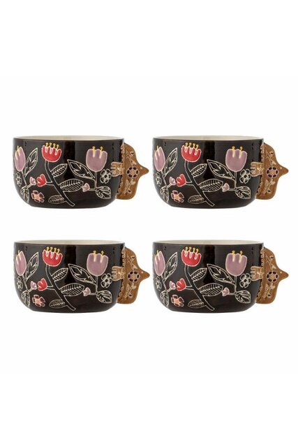 Bloomingville Ensemble de 4 bols bruns Vivielle Bloomingville Ensemble de 4 bols bruns Vivielle