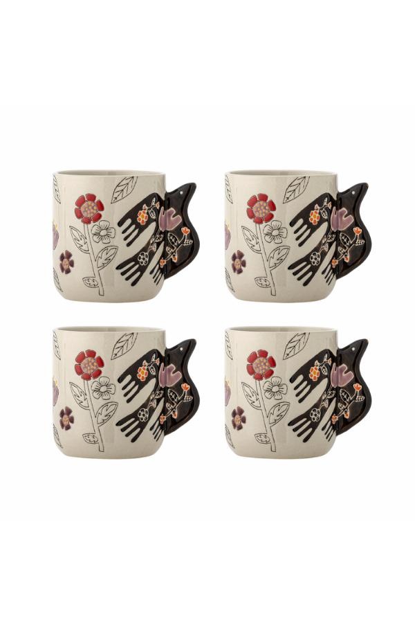 Bloomingville Vivielle mokken set van 4 stuks