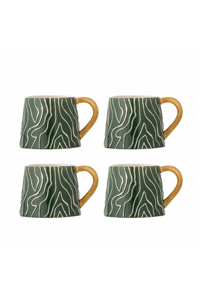 Bloomingville Woodsby mokken set van 4 stuks Bloomingville Woodsby mokken set van 4 stuks