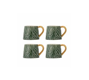 Bloomingville Woodsby-Tassenset, 4er-Pack Bloomingville Woodsby-Tassenset, 4er-Pack