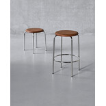 House Doctor Comma barkruk bruin/chroom House Doctor Comma barkruk bruin/chroom