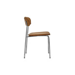 House Doctor Pova chairs cognac/chrome set of 2 House Doctor Pova chairs cognac/chrome set of 2