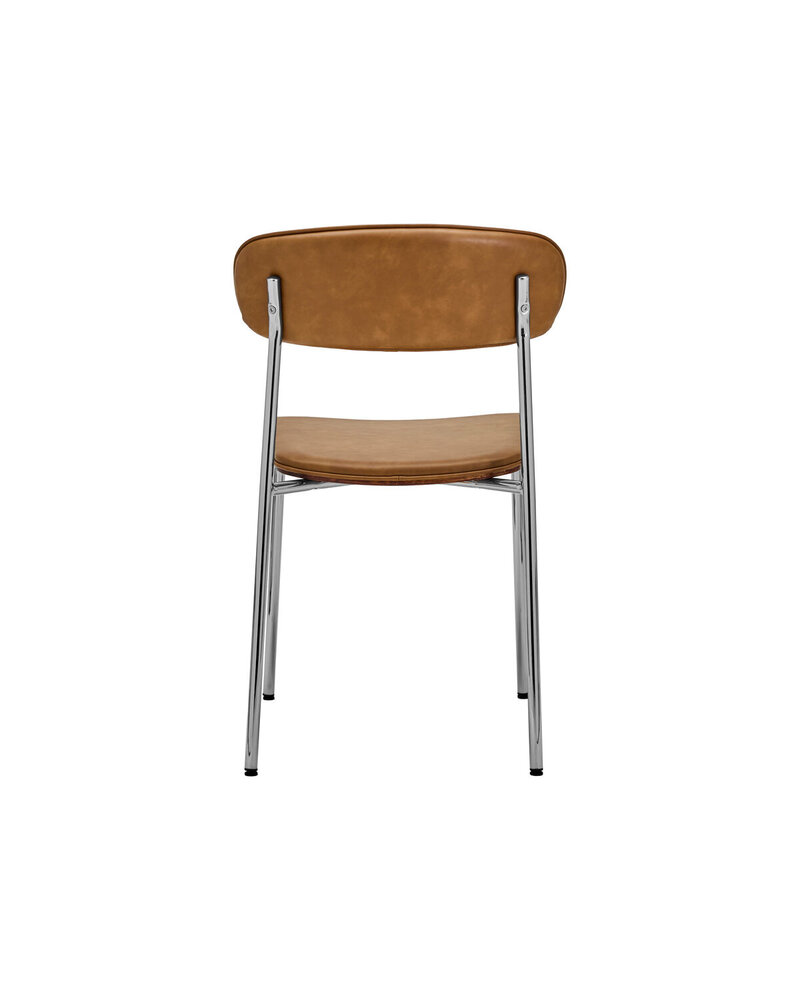 House Doctor Ensemble de 2 chaises Pova cognac/chrome House Doctor Ensemble de 2 chaises Pova cognac/chrome