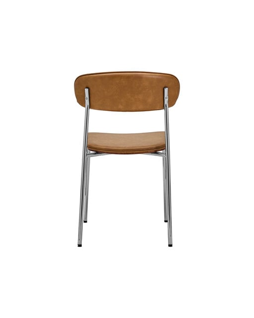 House Doctor Ensemble de 2 chaises Pova cognac/chrome House Doctor Ensemble de 2 chaises Pova cognac/chrome