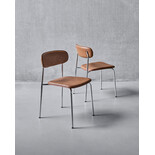 House Doctor Sedie Pova color cognac/cromo, set da 2 House Doctor Sedie Pova color cognac/cromo, set da 2