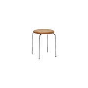 House Doctor Kommahocker, cognac/chrom, 4er-Set House Doctor Kommahocker, cognac/chrom, 4er-Set