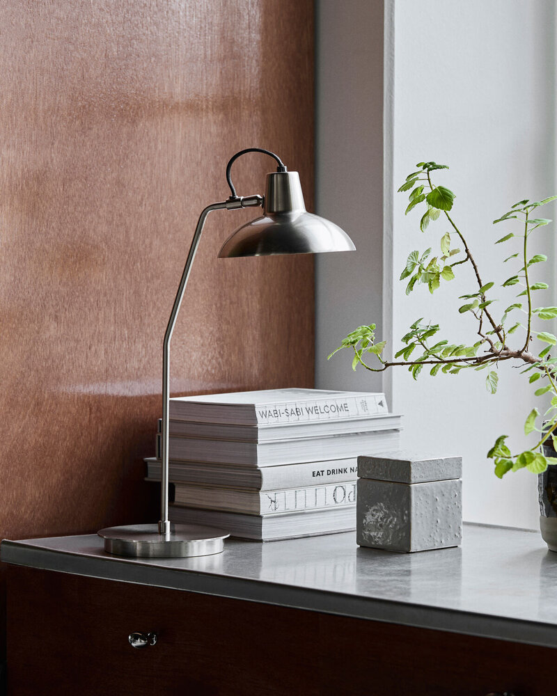 House Doctor Desk table lamp brushed silver House Doctor Desk table lamp brushed silver