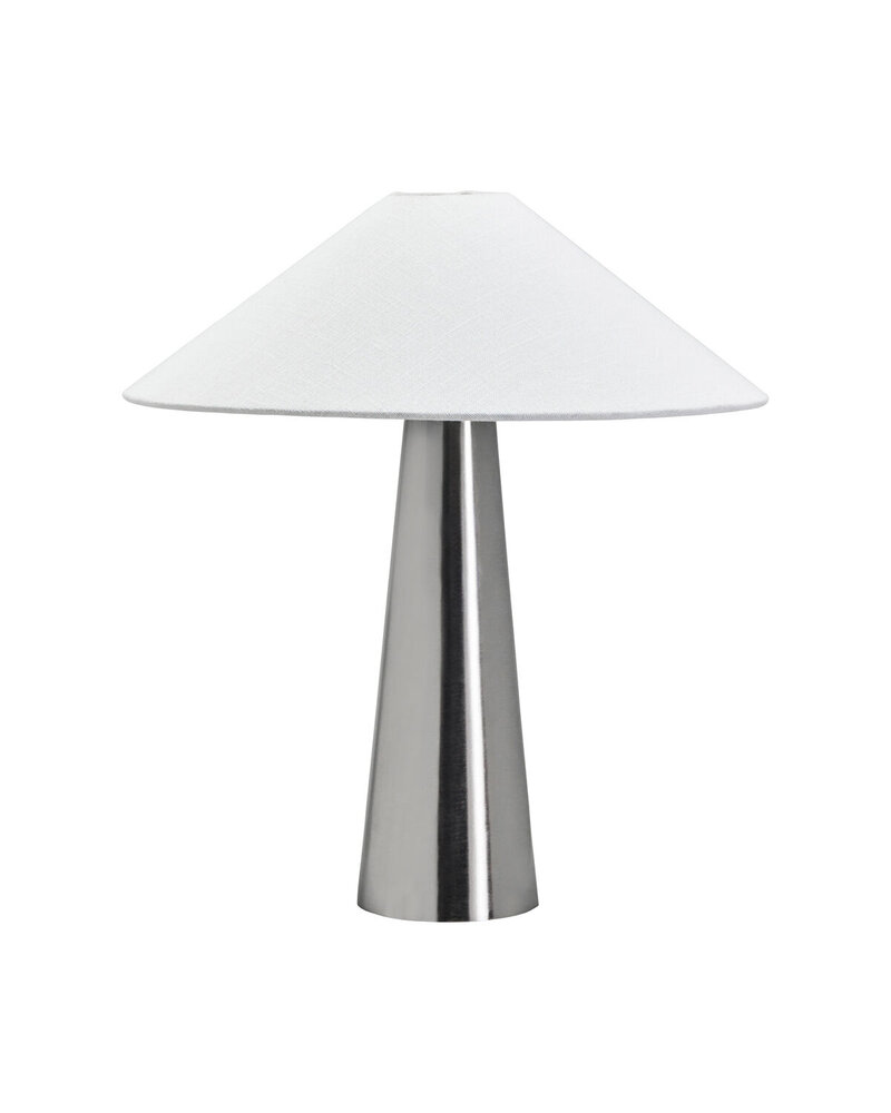 House Doctor Lámpara de mesa Soffi, plata cepillada House Doctor Lámpara de mesa Soffi, plata cepillada