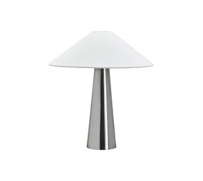 House Doctor Lampe de table Soffi argent brossé