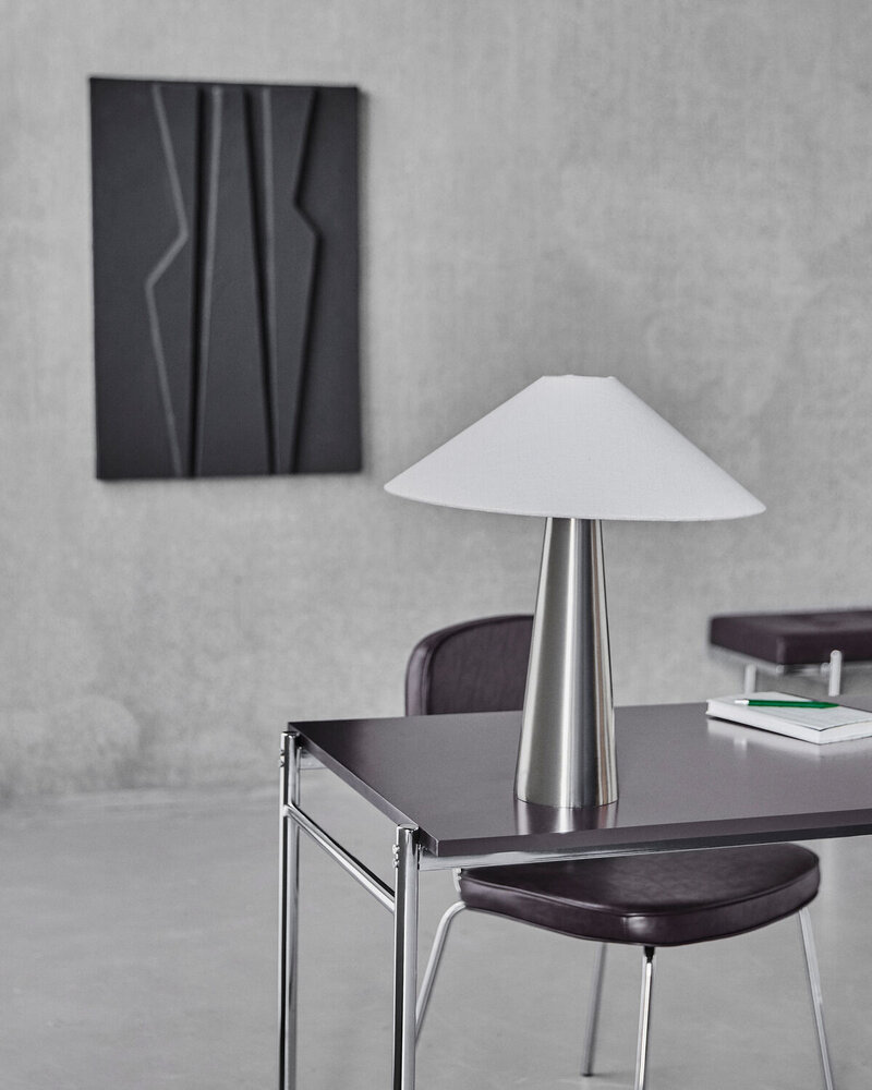 House Doctor Lampe de table Soffi argent brossé House Doctor Lampe de table Soffi argent brossé