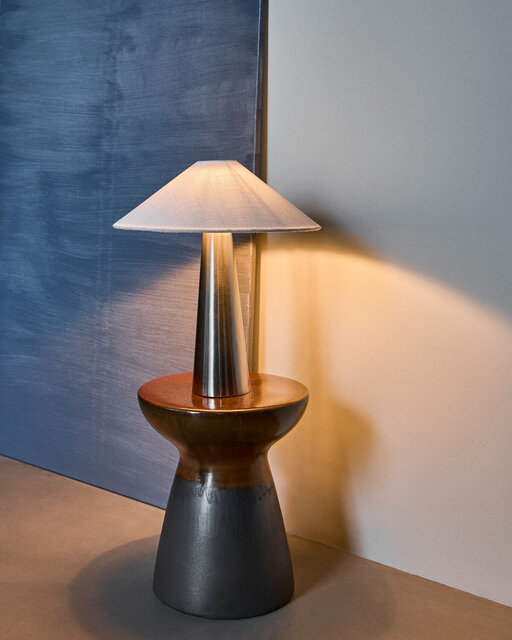 House Doctor Soffi table lamp brushed silver House Doctor Soffi table lamp brushed silver