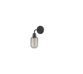 Normann Copenhagen Amp Wandleuchte, Rauchglas/Schwarz