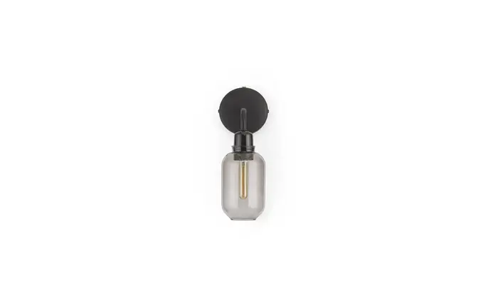 Normann Copenhagen Amp wall lamp smoke/black