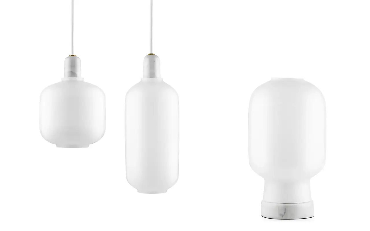Normann Copenhagen Lampe de table Amp blanche