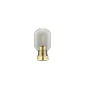 Normann Copenhagen Amp Tischleuchte, rauchfarben/messingfarben