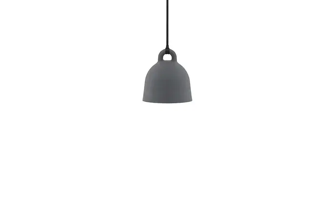 Normann Copenhagen Lámpara colgante Bell, tamaño extra pequeño, gris.