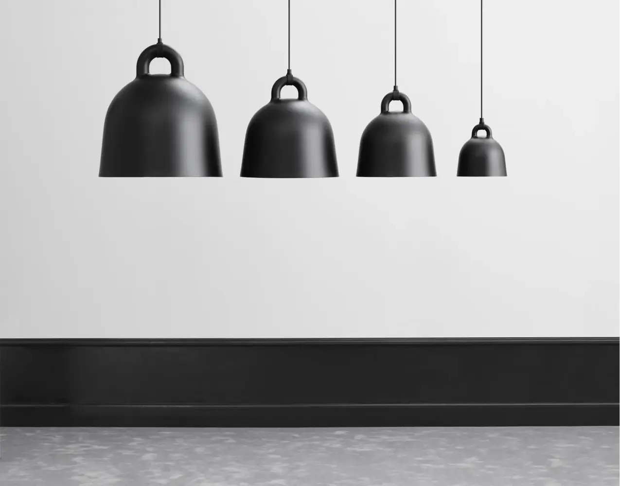 Normann Copenhagen Lampada a sospensione a campana piccola nera