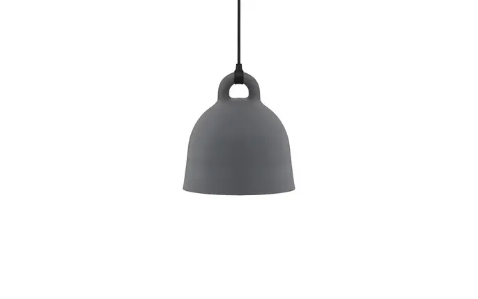 Normann Copenhagen Kleine graue Pendelleuchte „Glocke“