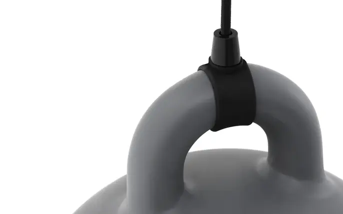 Normann Copenhagen Kleine graue Pendelleuchte „Glocke“