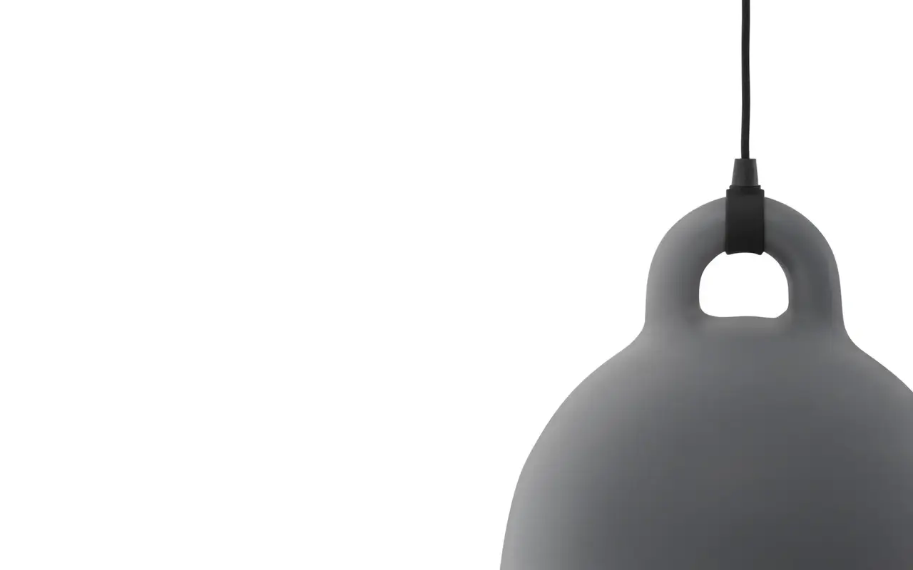 Normann Copenhagen Bell pendellampe liten grå