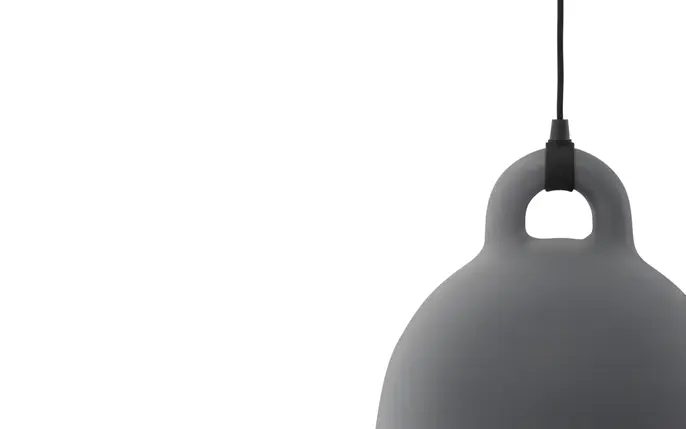 Normann Copenhagen Lampada a sospensione Bell piccola, grigia