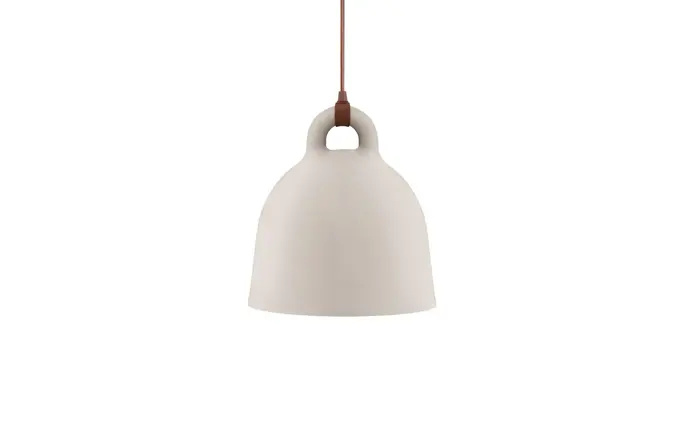 Normann Copenhagen Glocken-Pendelleuchte, mittel, sandfarben