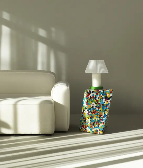 Normann Copenhagen Cellu bordlampe lys grøn Normann Copenhagen Cellu bordlampe lys grøn