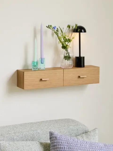 Hubsch Shuno oak wall shelf Hubsch Shuno oak wall shelf