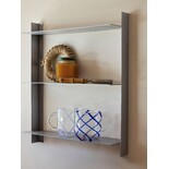 Hubsch Small nickel steel wall shelf Hubsch Small nickel steel wall shelf