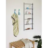 Hubsch Large nickel steel wall rack Hubsch Large nickel steel wall rack